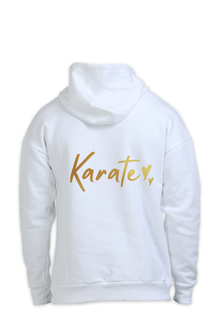 Karate Gold Script Oversized Hoodie