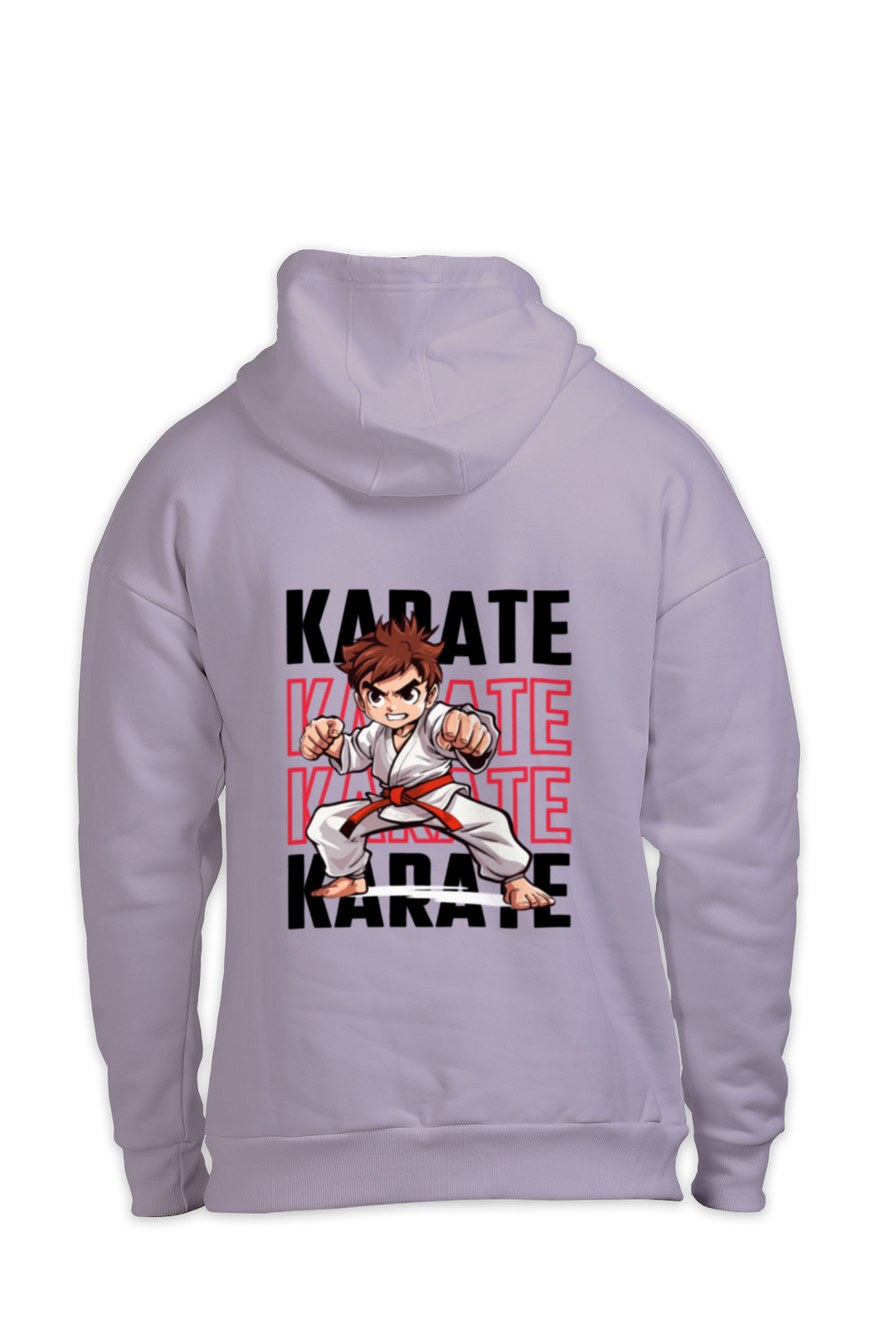 Karate Action Comic Style Oversized Hoodie