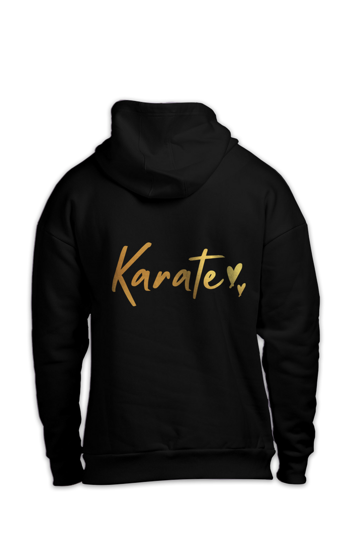 Karate Gold Script Oversized Hoodie