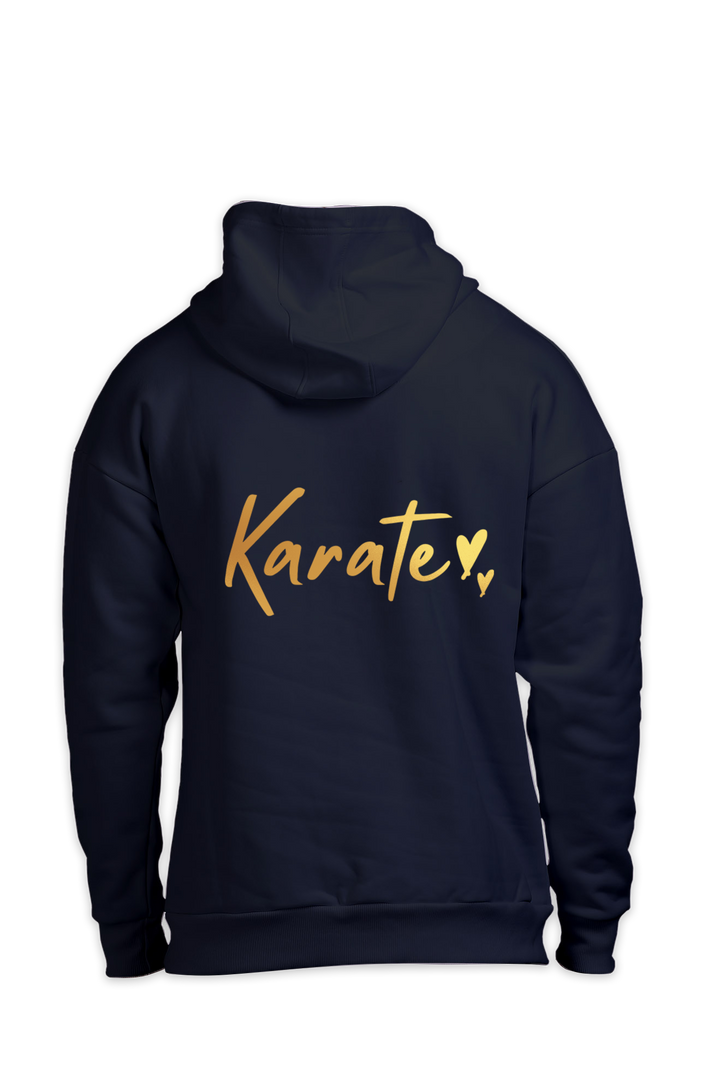 Karate Gold Script Oversized Hoodie