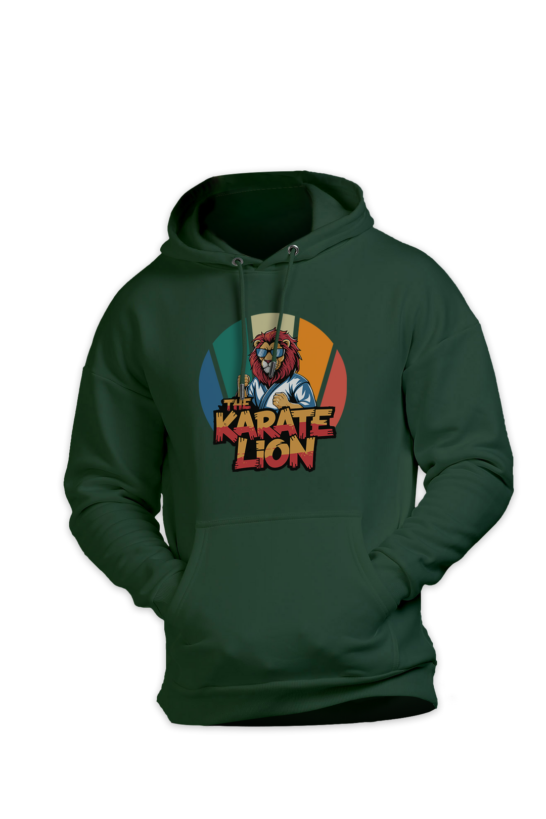 Fearless Karate Lion Oversized Hoodie