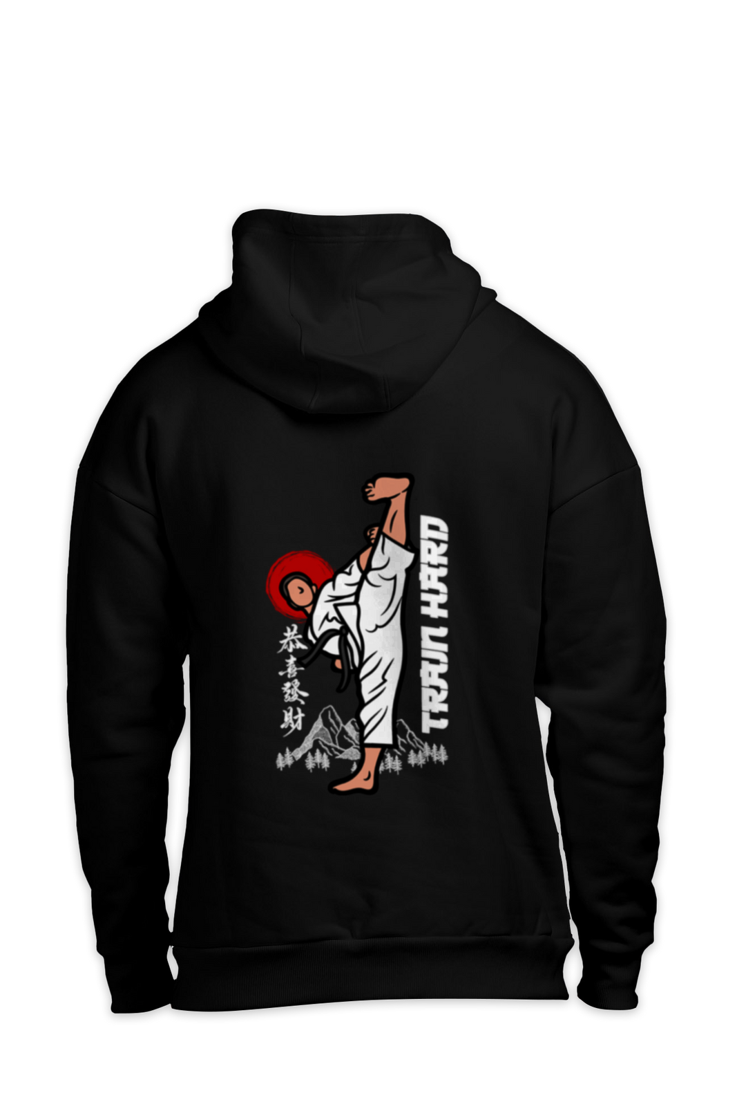 Train Hard Karate Oversized Hoodie