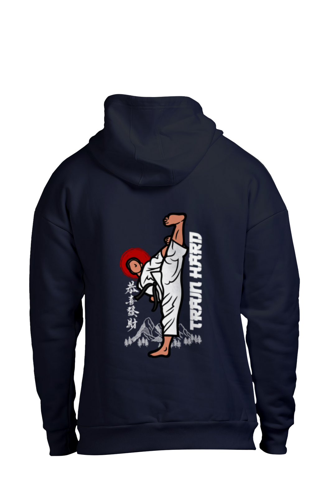 Train Hard Karate Oversized Hoodie