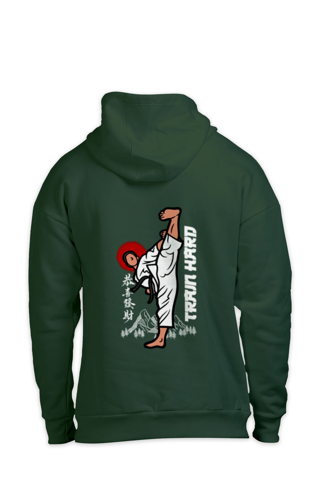 Train Hard Karate Oversized Hoodie