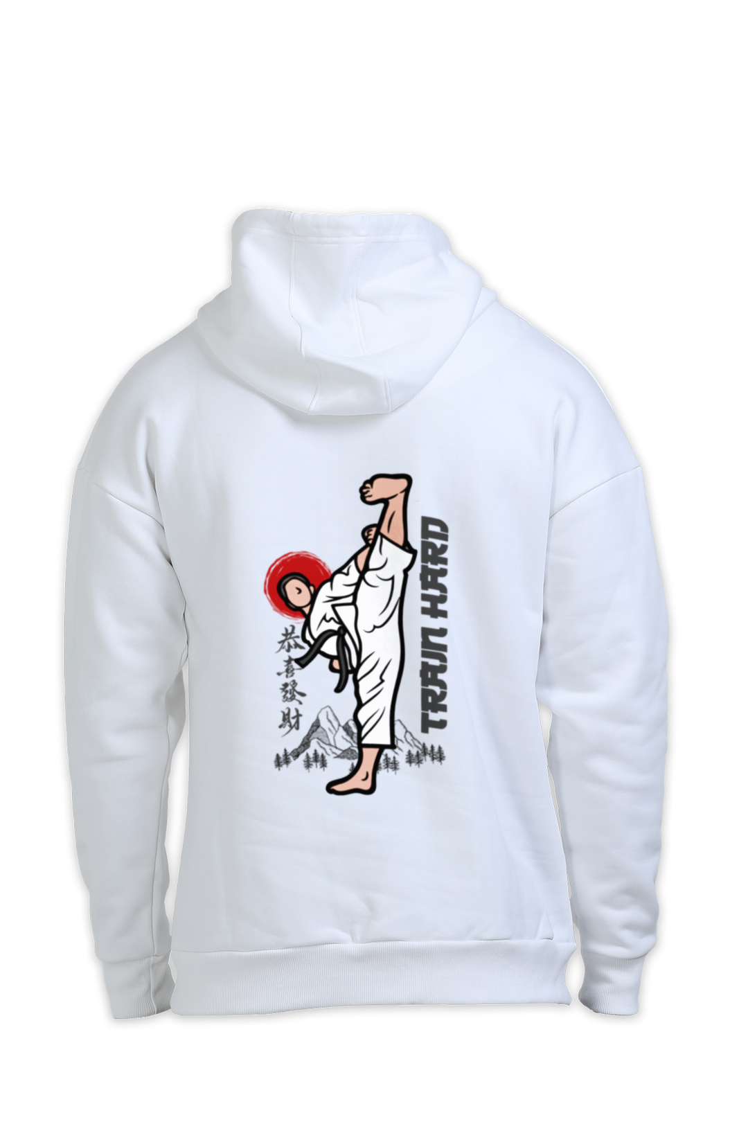 Train Hard Karate Oversized Hoodie