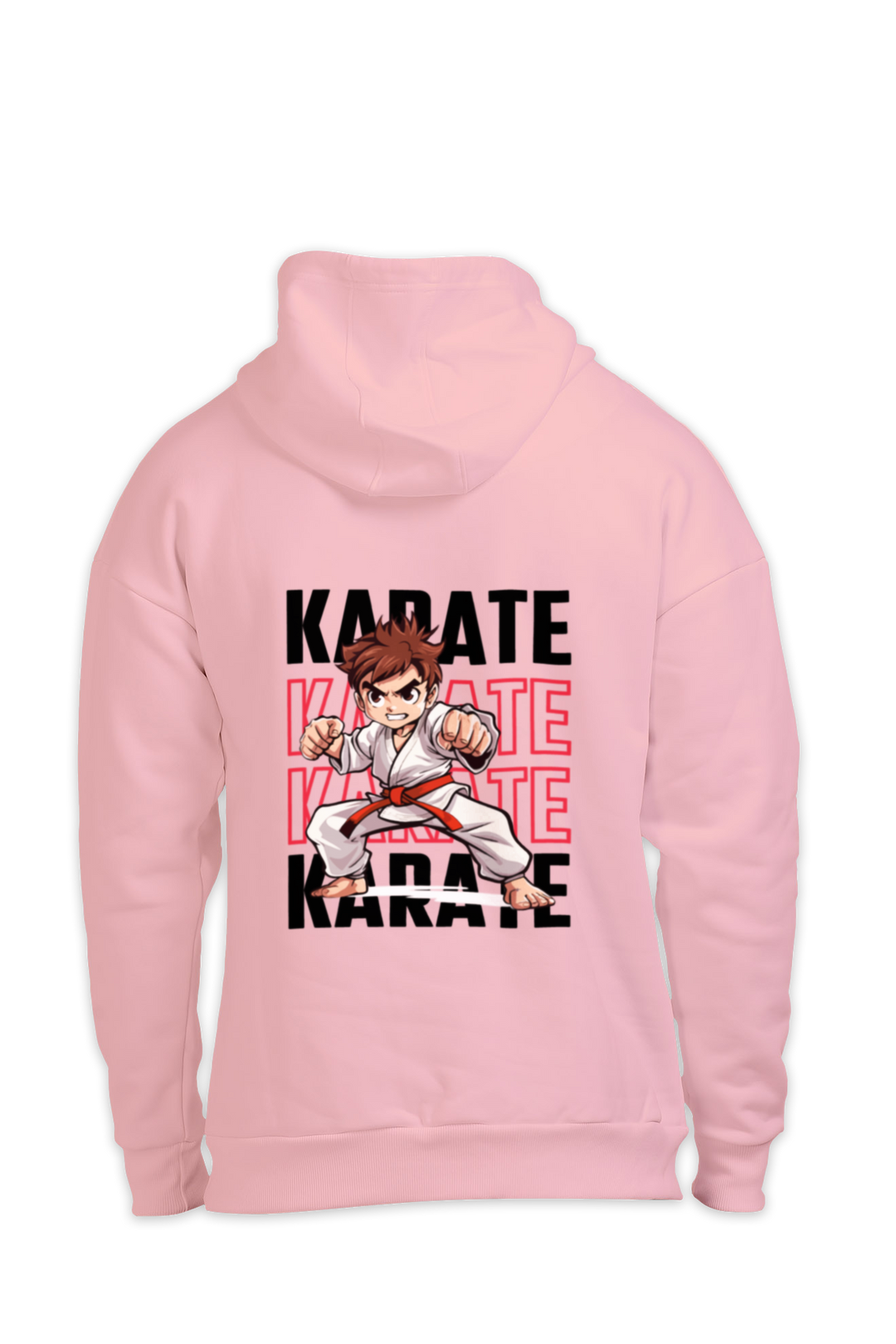 Karate Action Comic Style Oversized Hoodie