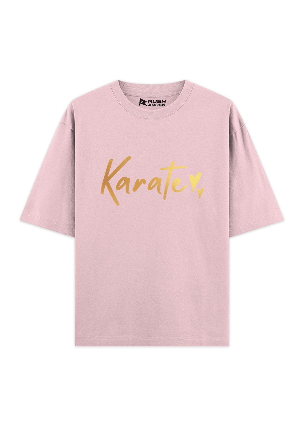 Karate Gold Script Oversized T-Shirt