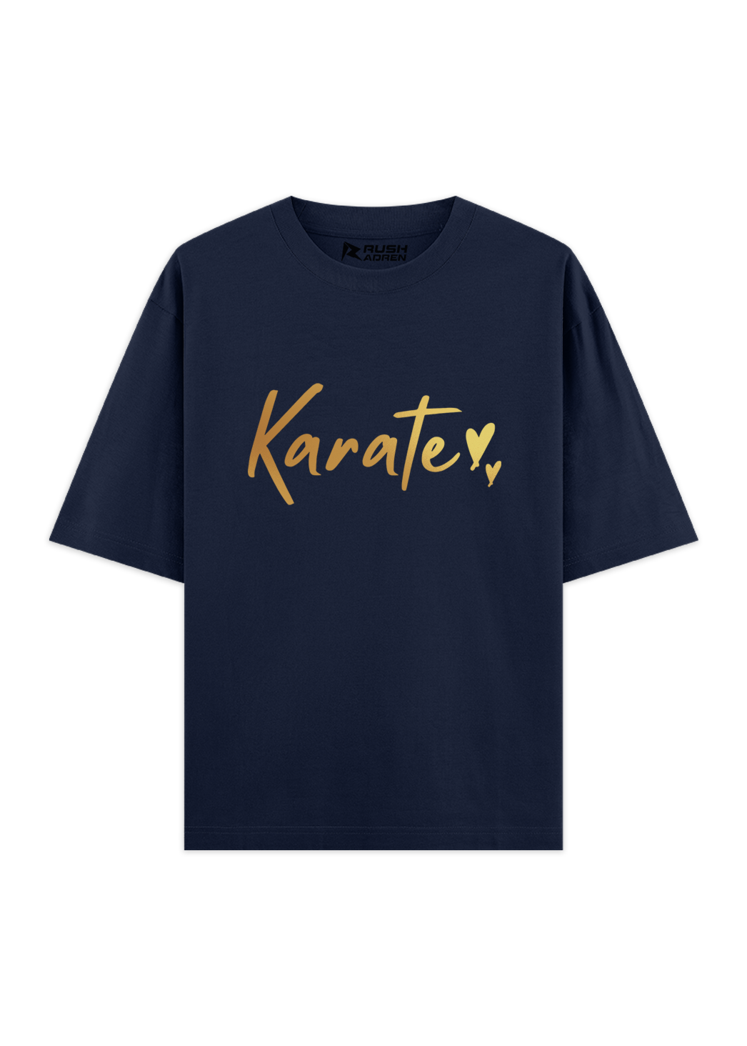 Karate Gold Script Oversized T-Shirt