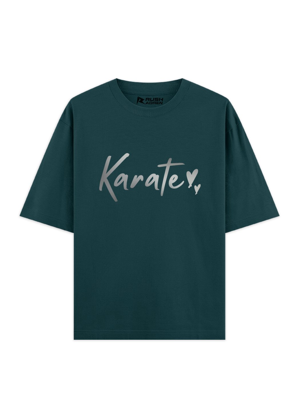 Karate Silver Script Oversized T-Shirt