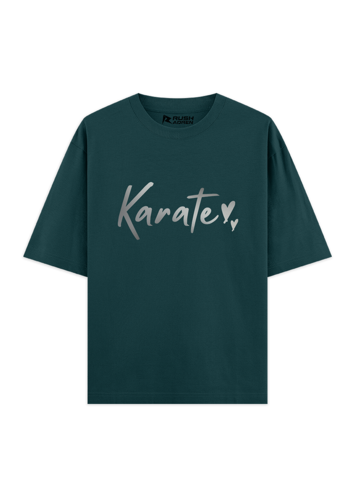 Karate Silver Script Oversized T-Shirt