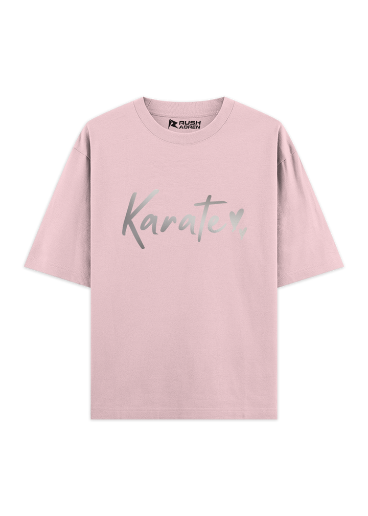 Karate Silver Script Oversized T-Shirt