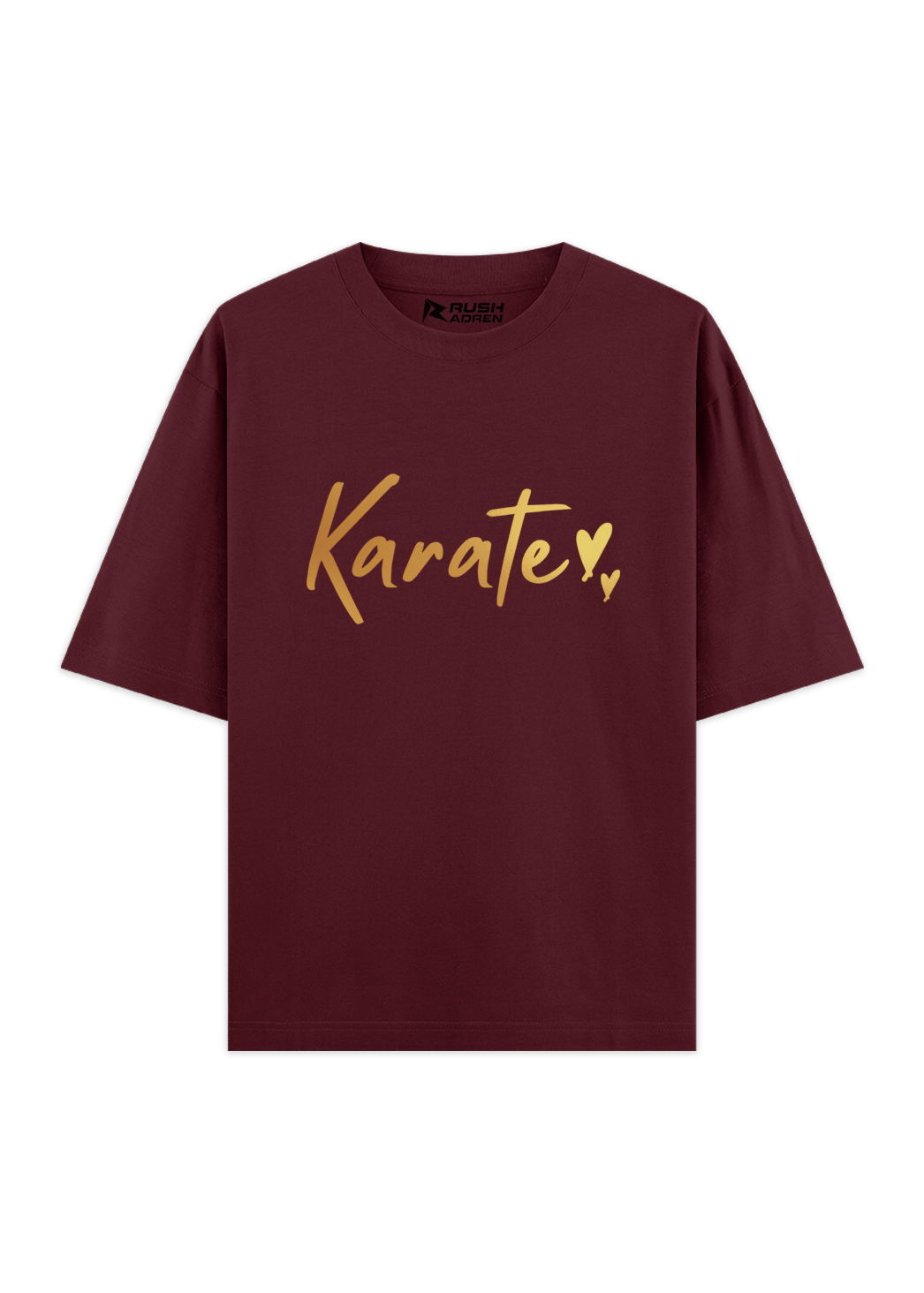 Karate Gold Script Oversized T-Shirt