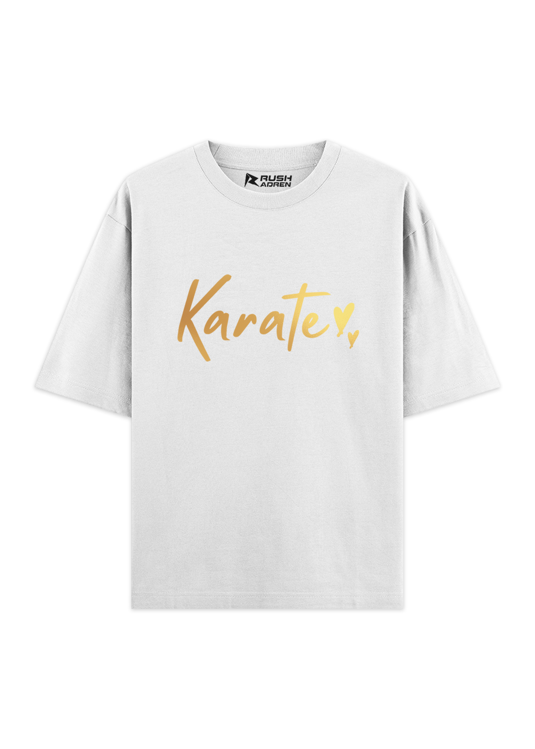 Karate Gold Script Oversized T-Shirt