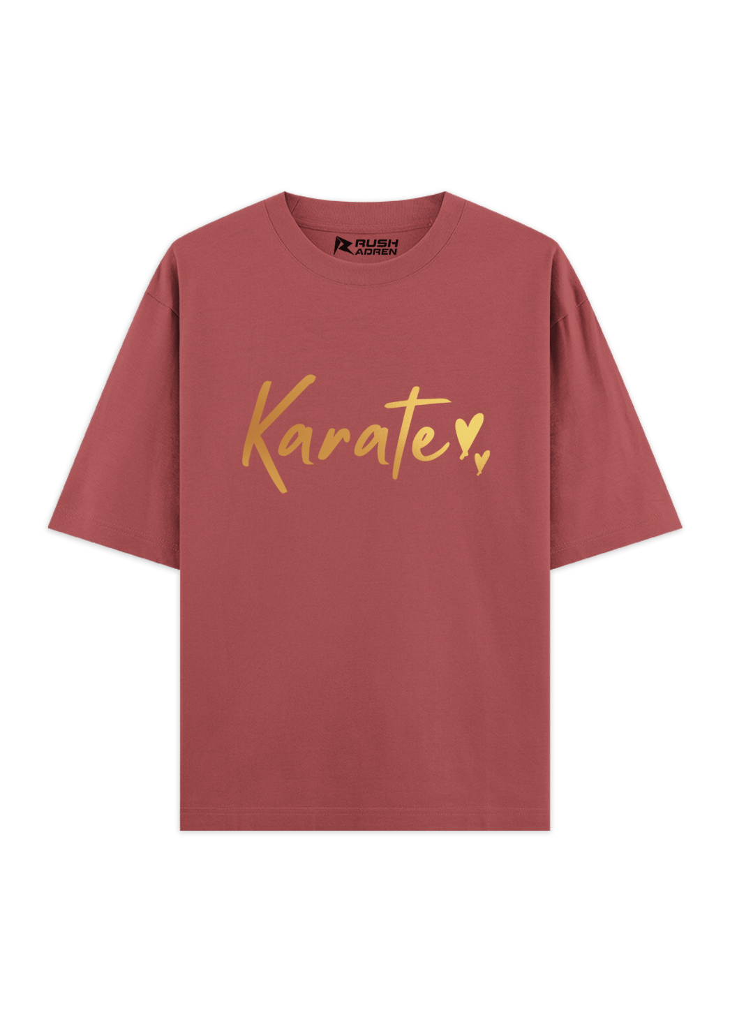 Karate Gold Script Oversized T-Shirt