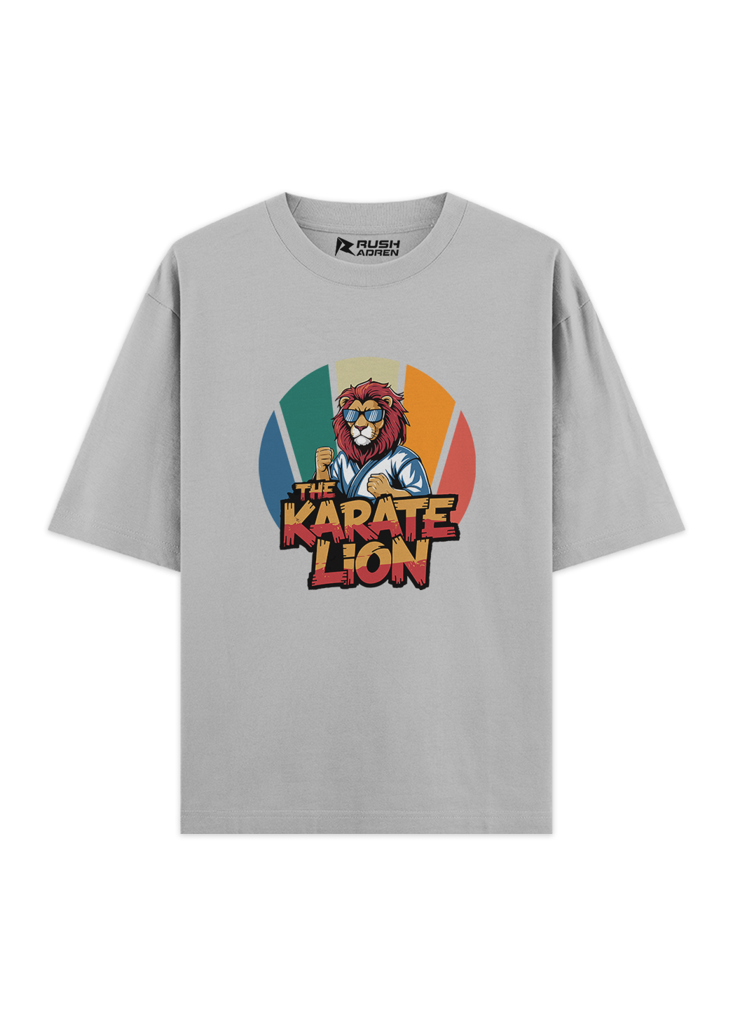 Fearless Karate Lion Oversized T-Shirt