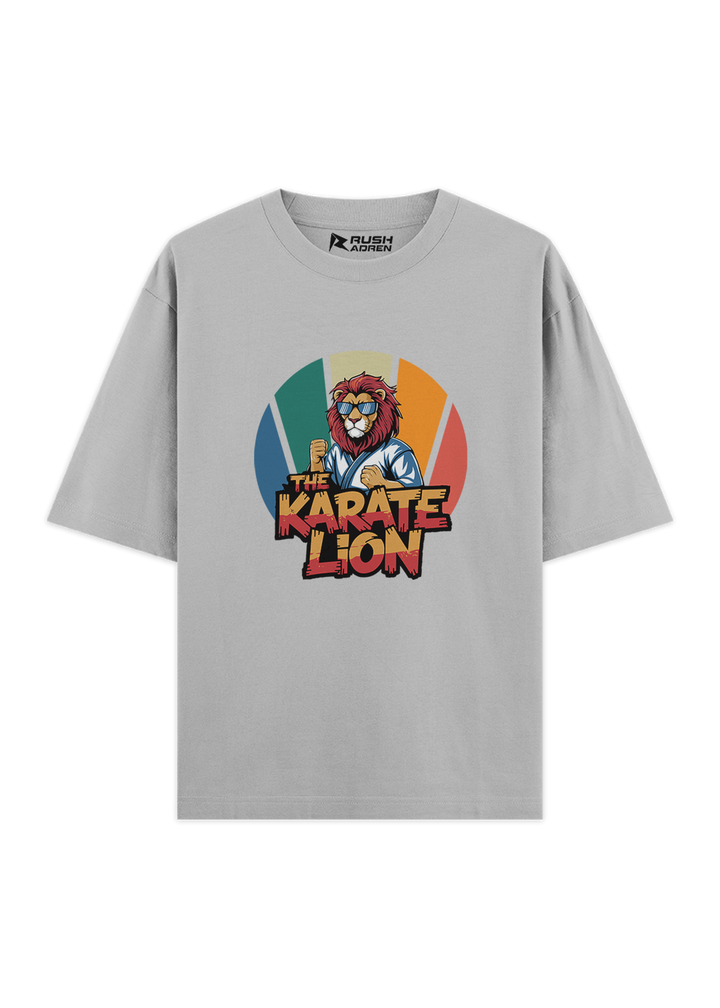 Fearless Karate Lion Oversized T-Shirt