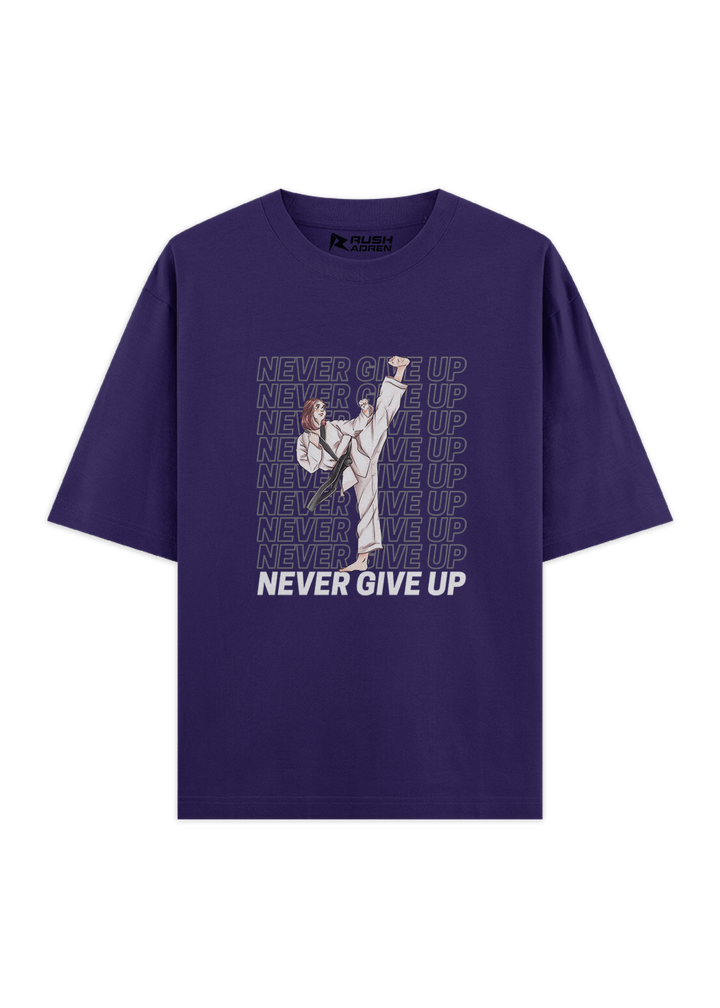 Karate Never Give Up Oversized T-Shirt