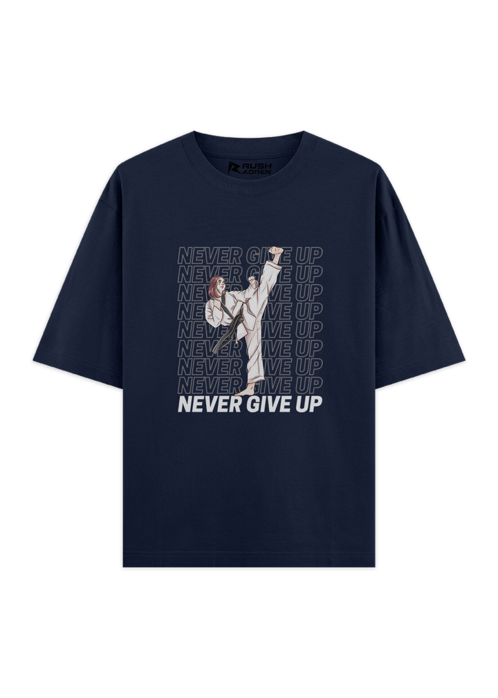 Karate Never Give Up Oversized T-Shirt