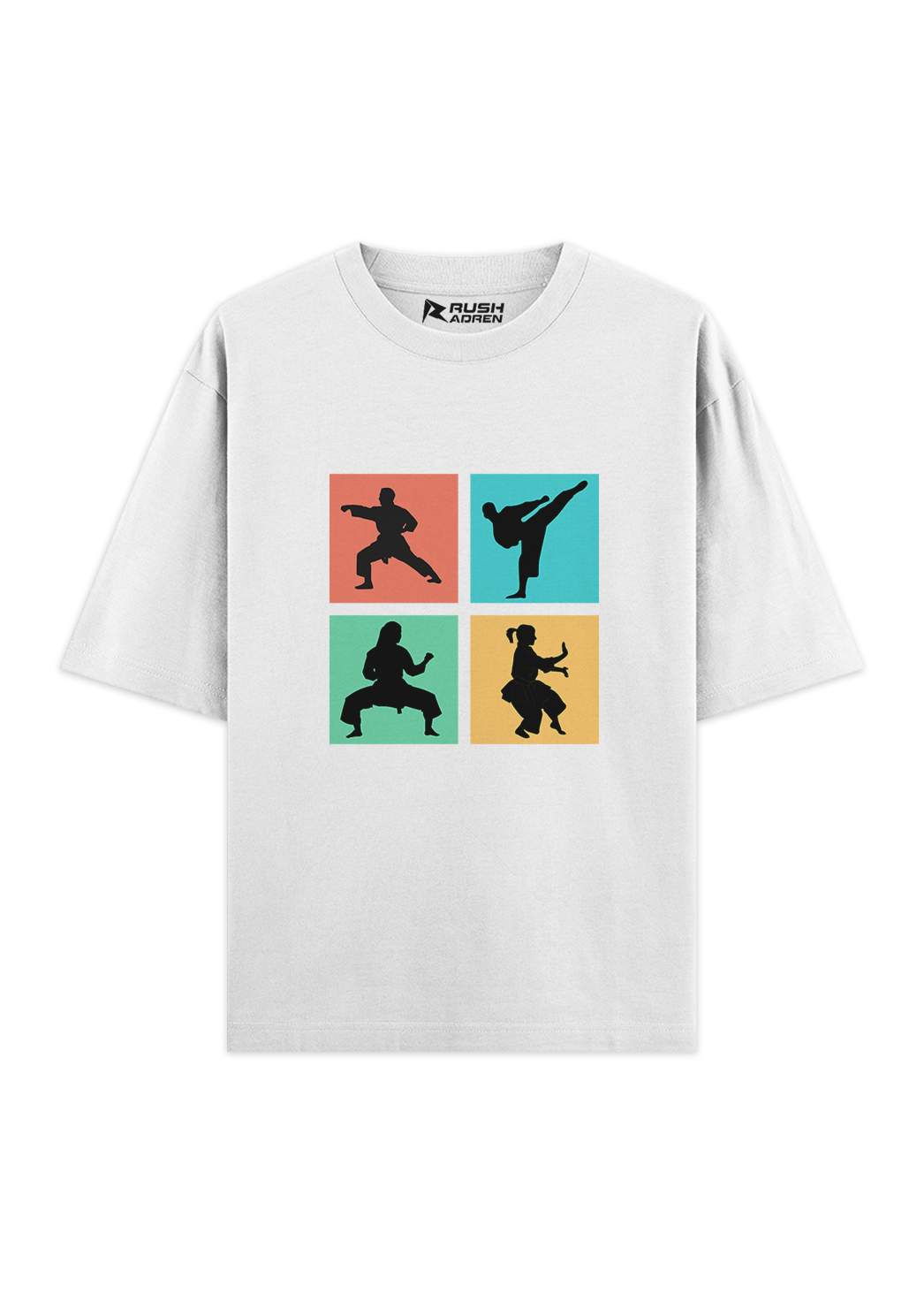 Pop Art Karate Moves Oversized T-Shirt