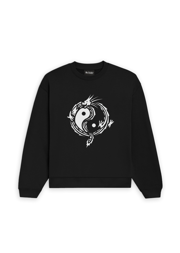 Yin-Yang Glow-In-The-Dark Oversized Sweatshirt