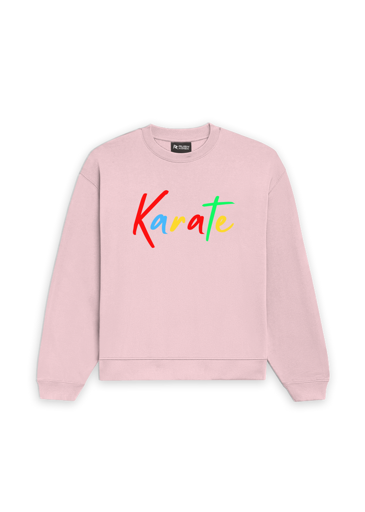 Karate Multicolor Script Sweatshirt