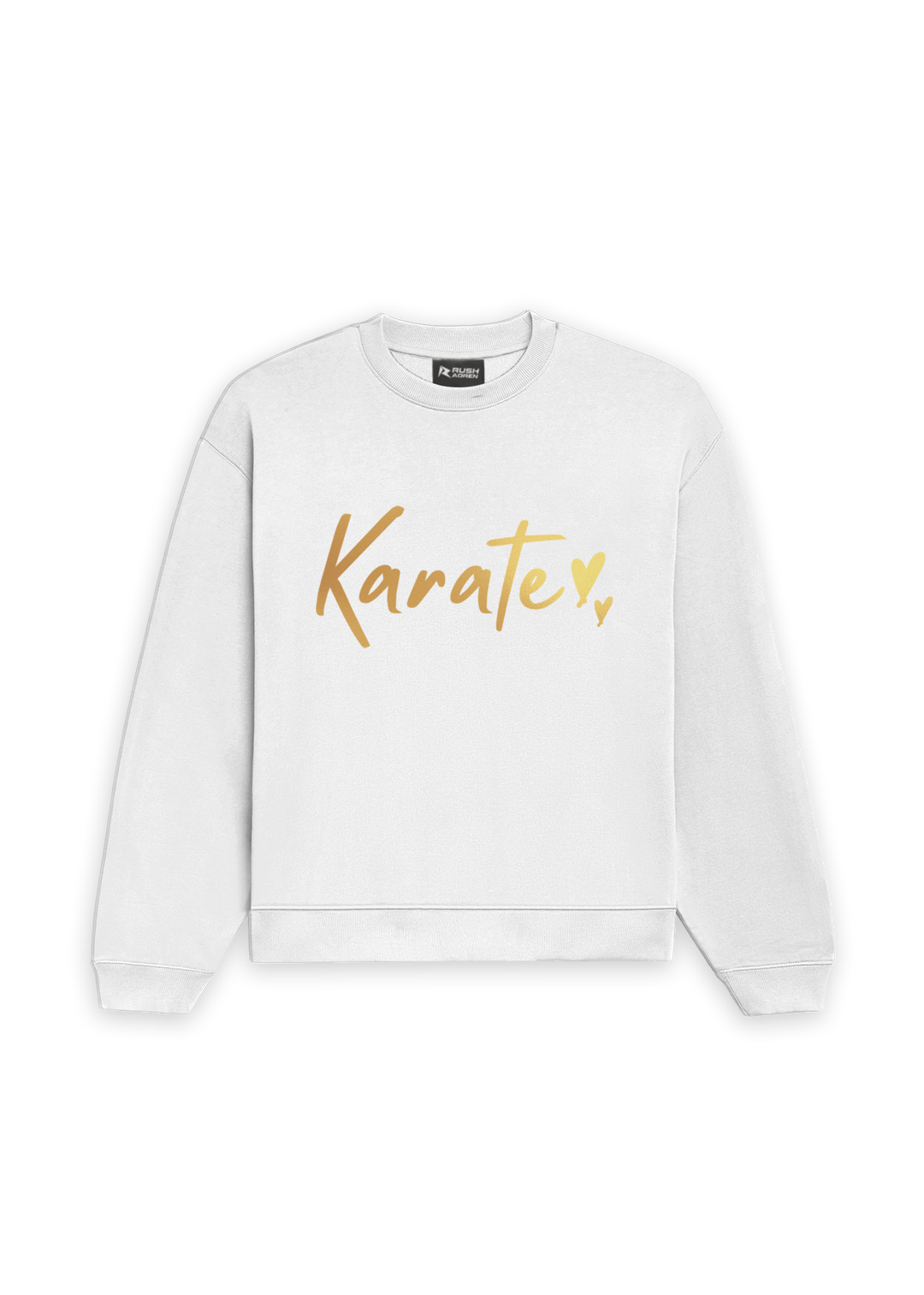 Karate Gold Script Oversized Sweatshirt