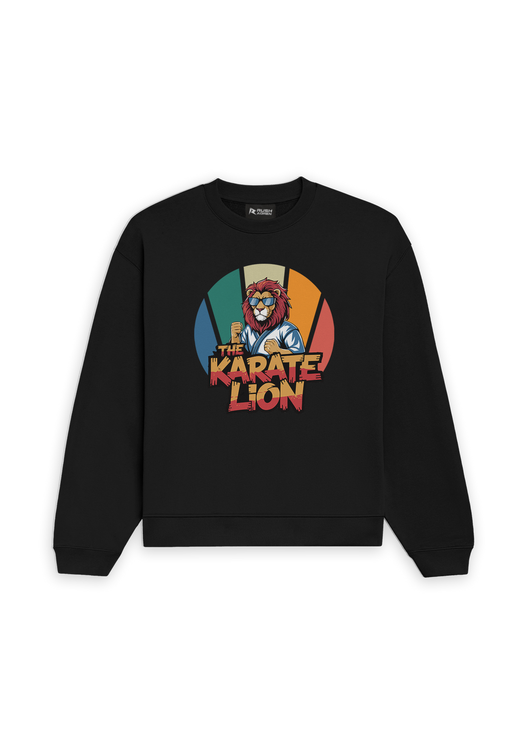 Fearless Karate Lion Oversized Sweatshirt