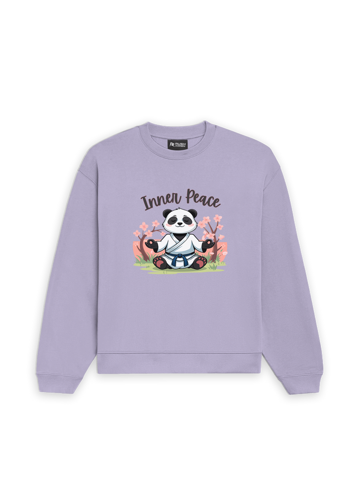 Inner Peace Panda Oversized Sweatshirt