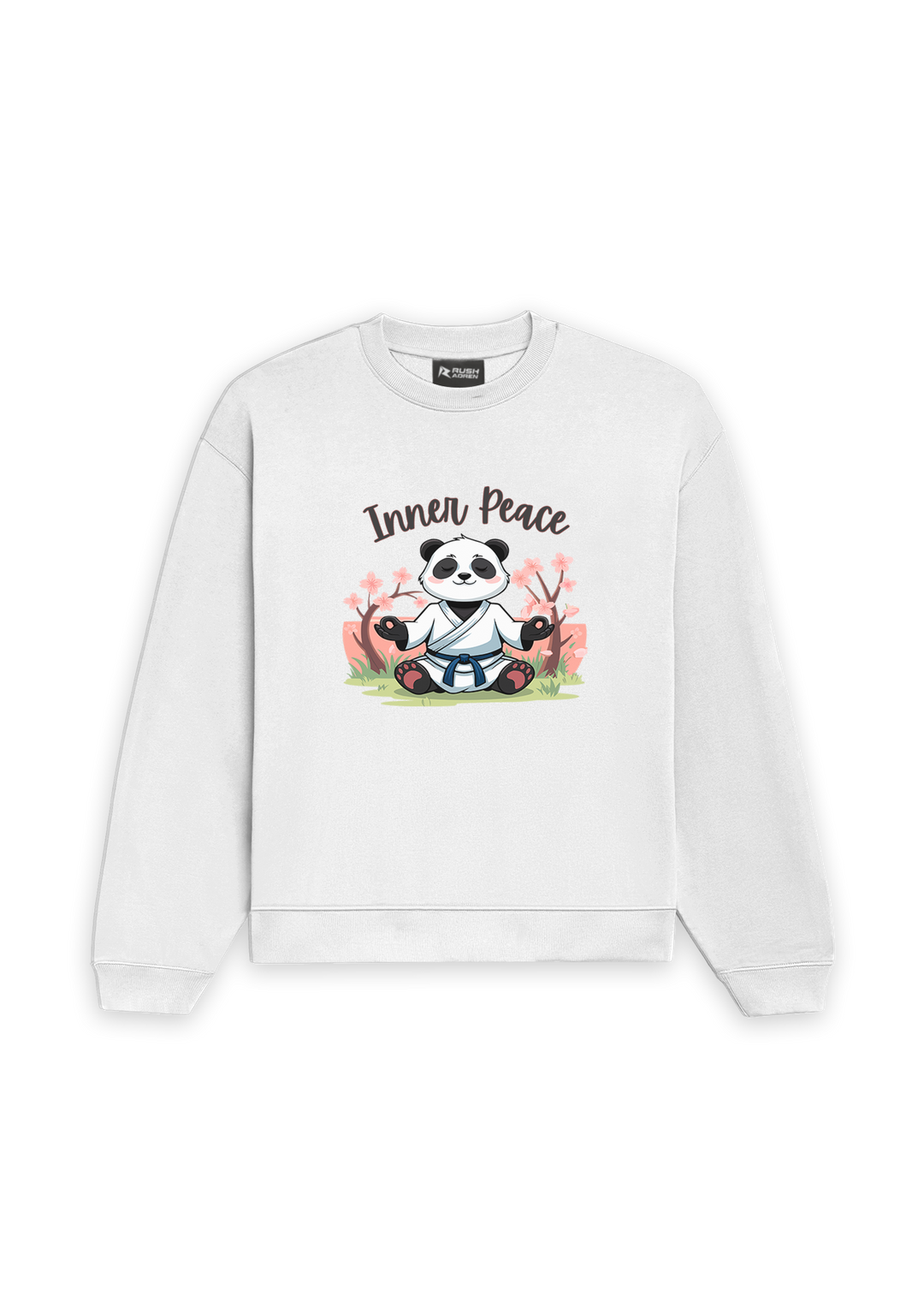 Inner Peace Panda Oversized Sweatshirt