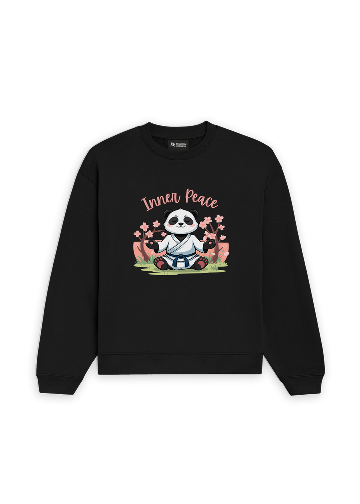 Inner Peace Panda Oversized Sweatshirt