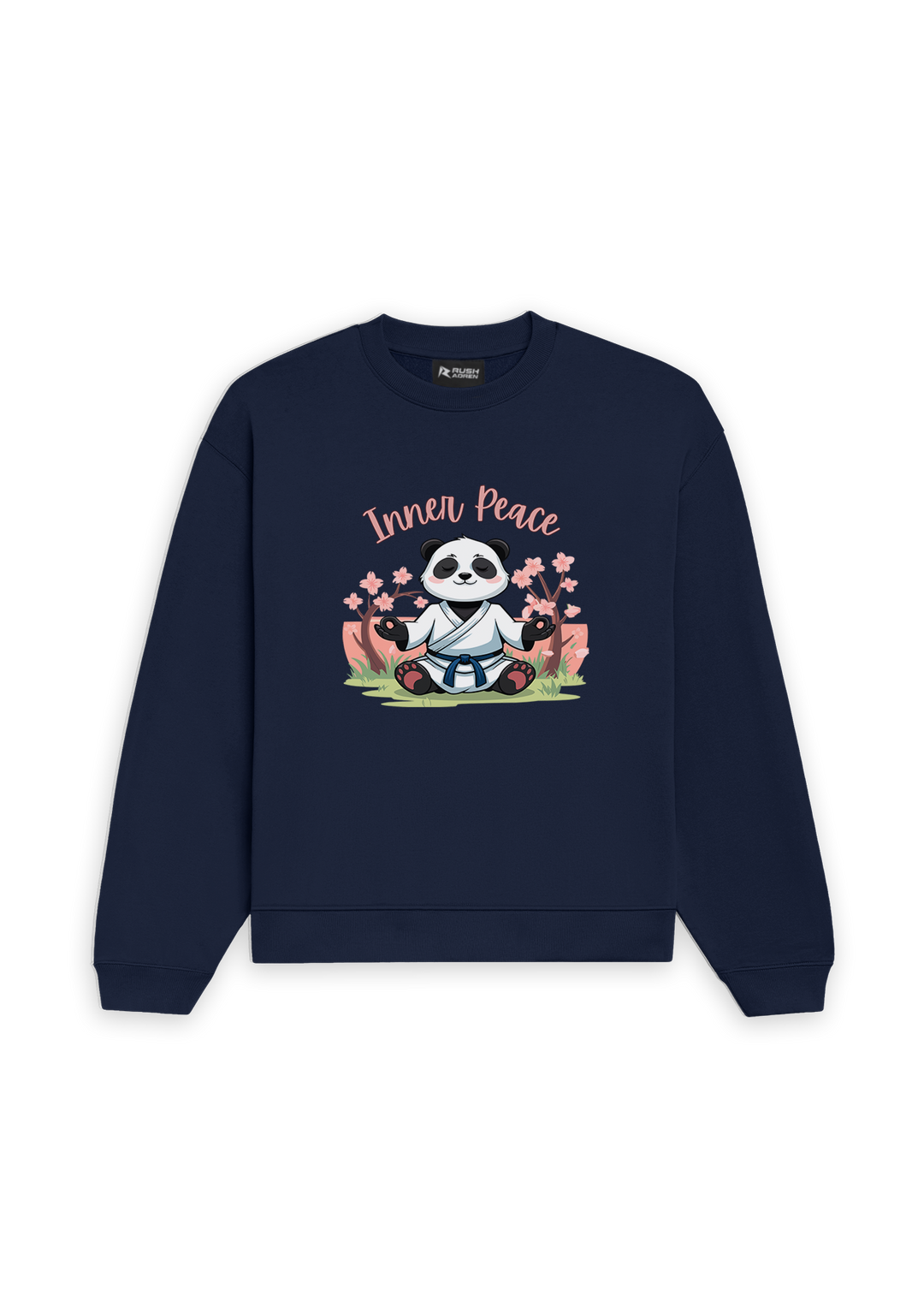 Inner Peace Panda Oversized Sweatshirt