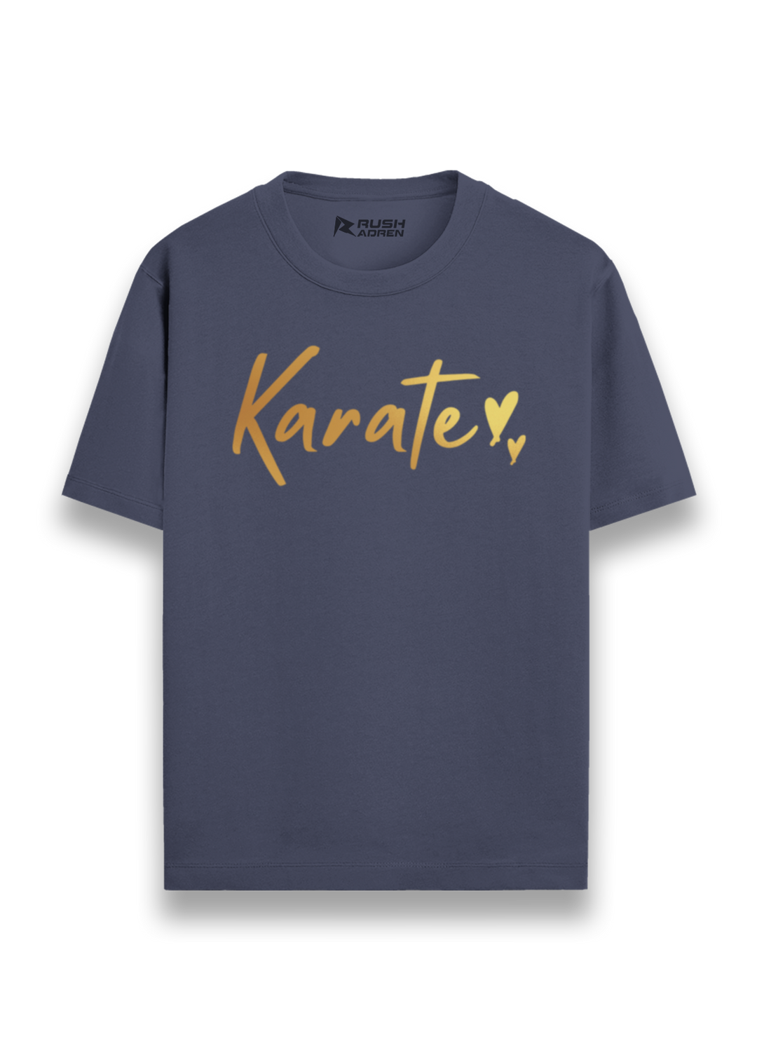 Karate Heart Gold Script T-Shirt