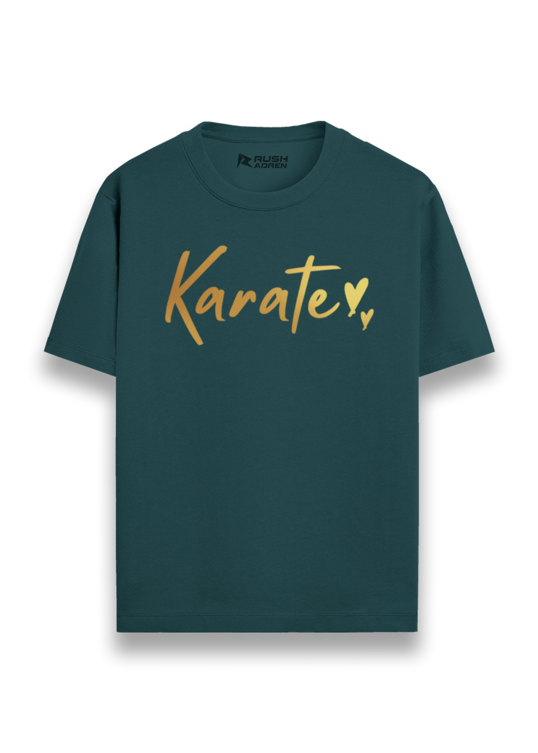 Karate Heart Gold Script T-Shirt