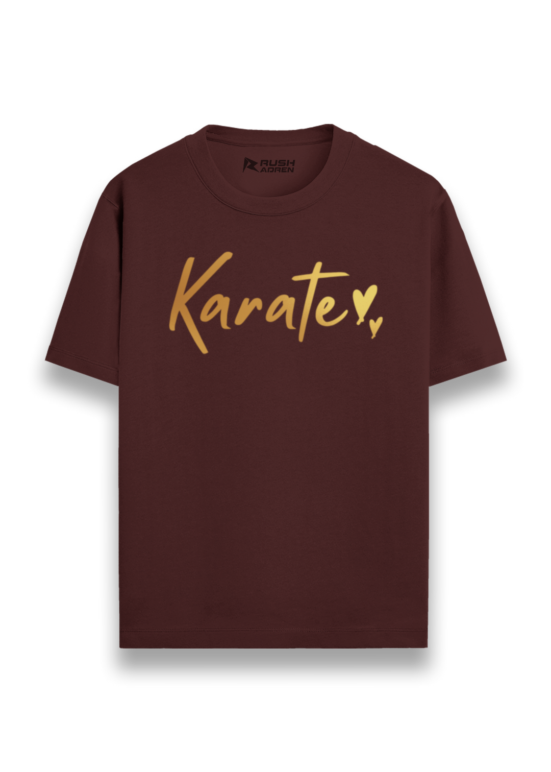 Karate Heart Gold Script T-Shirt
