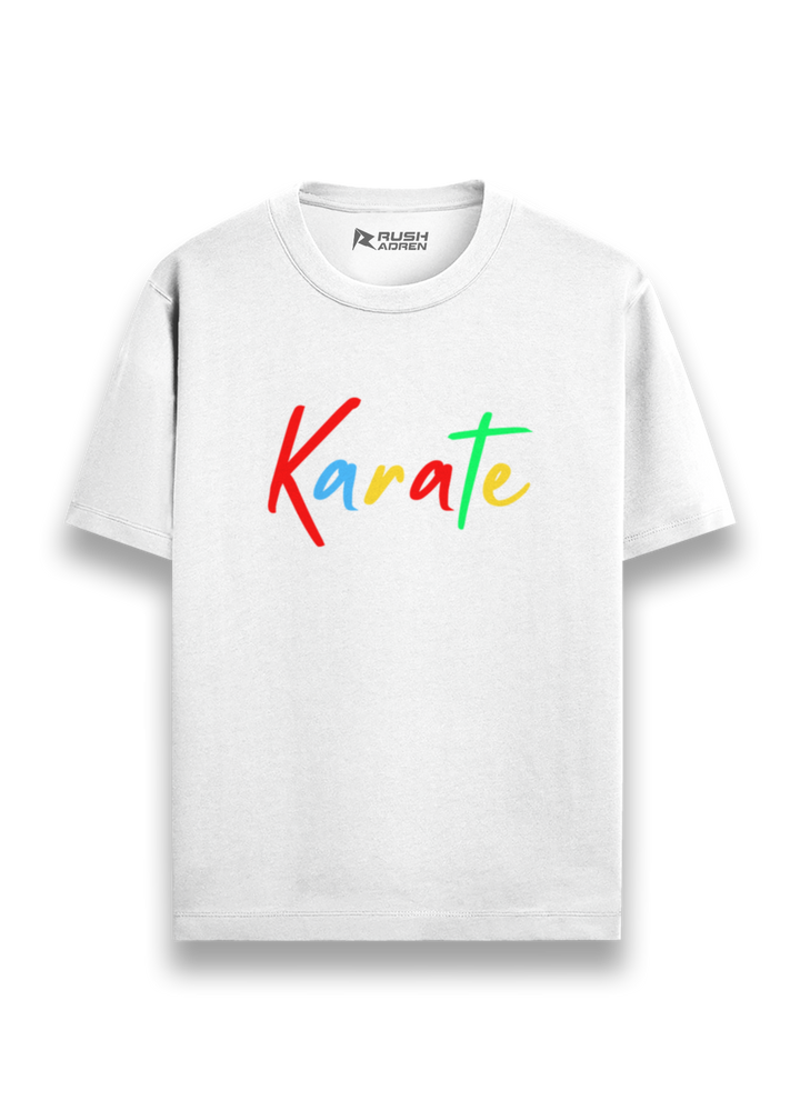 Karate Multicolor Script T-Shirt