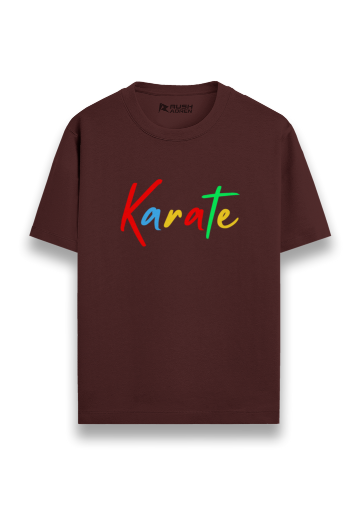 Karate Multicolor Script T-Shirt