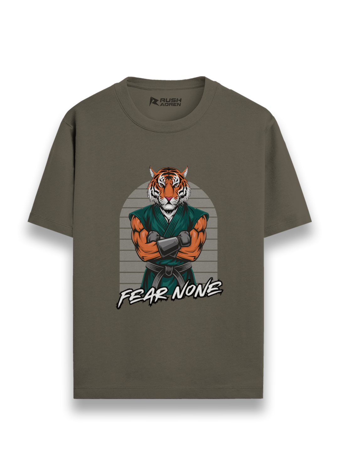 Fear None Tiger Graphic T-Shirt