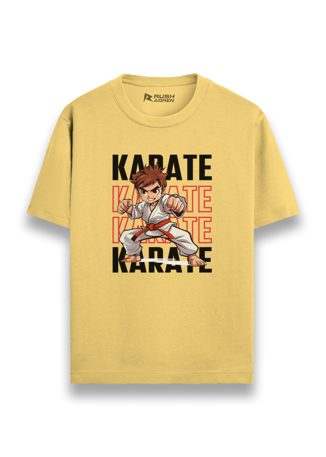 Karate Fighter Action Graphic T-Shirt
