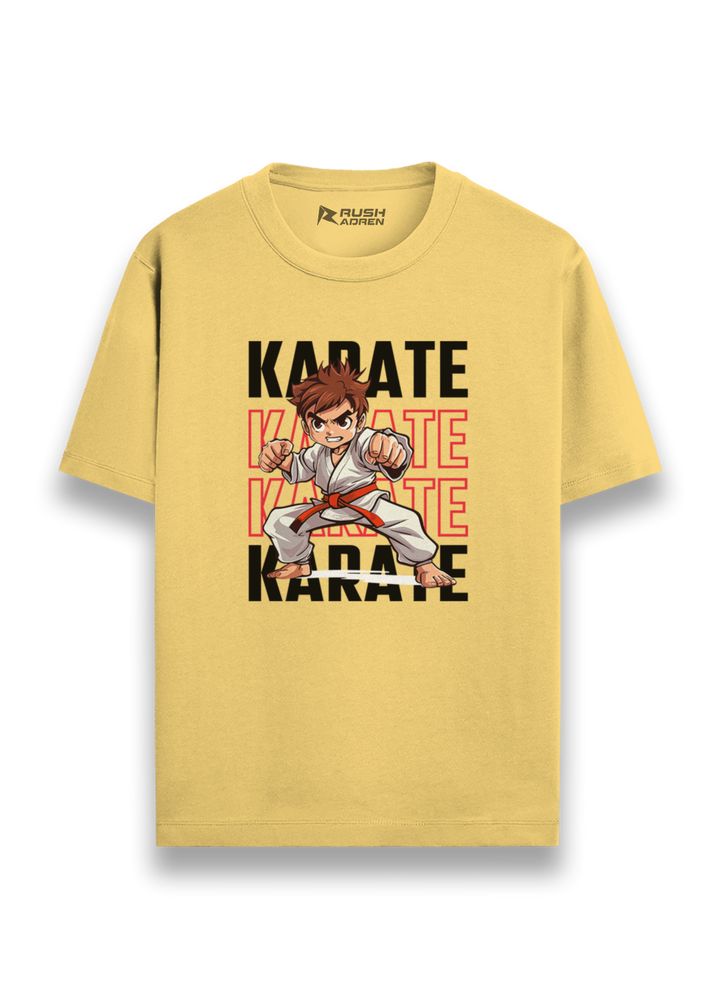 Karate Fighter Action Graphic T-Shirt