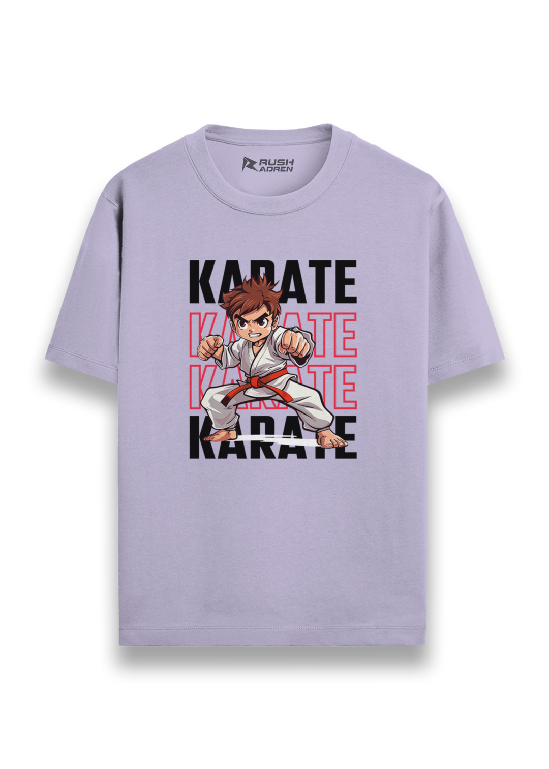 Karate Fighter Action Graphic T-Shirt