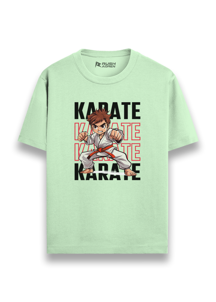 Karate Fighter Action Graphic T-Shirt