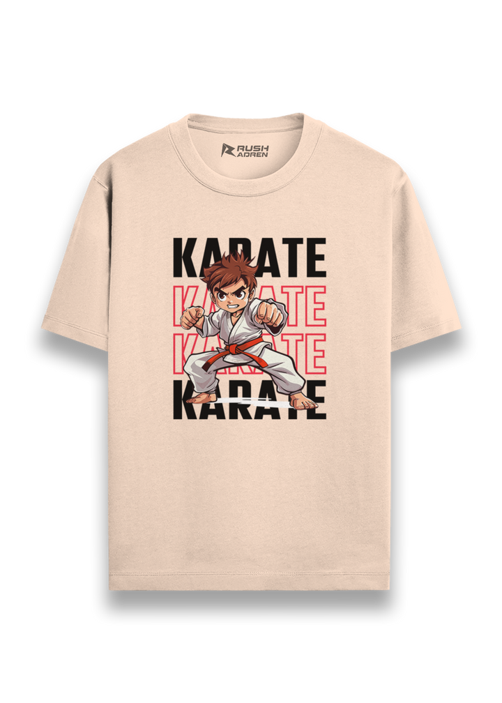 Karate Fighter Action Graphic T-Shirt