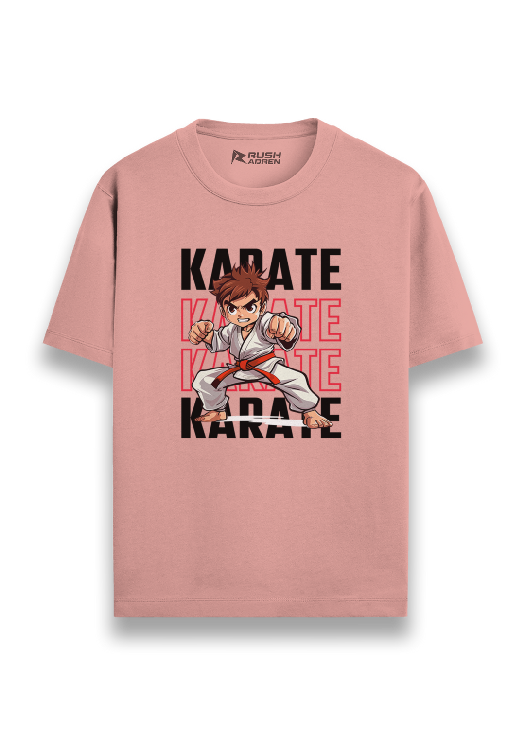 Karate Fighter Action Graphic T-Shirt