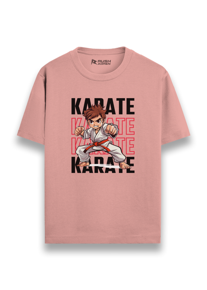 Karate Fighter Action Graphic T-Shirt