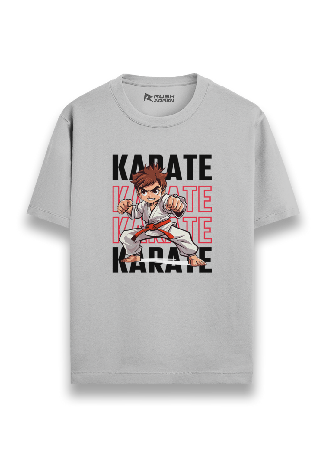 Karate Fighter Action Graphic T-Shirt