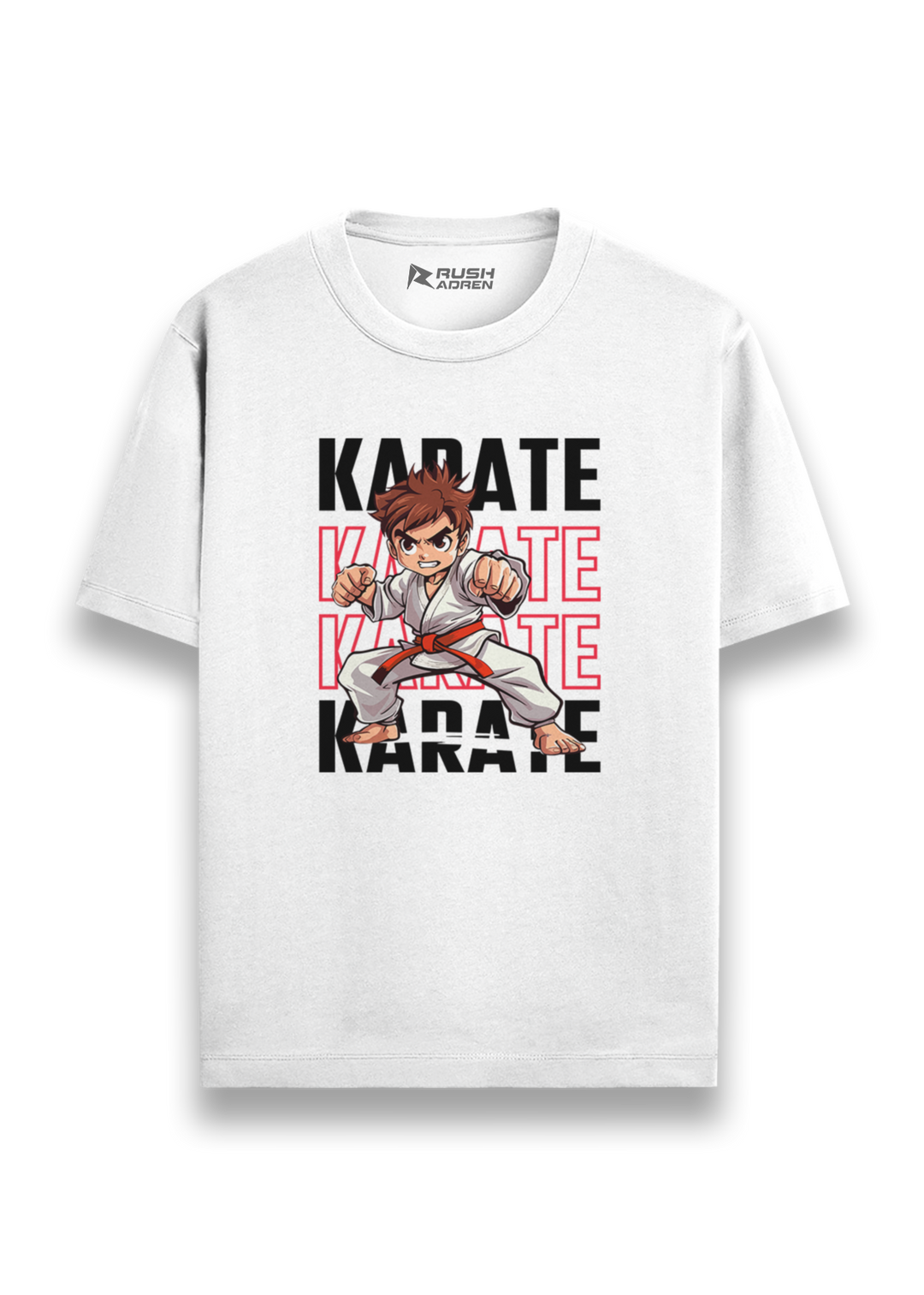Karate Fighter Action Graphic T-Shirt