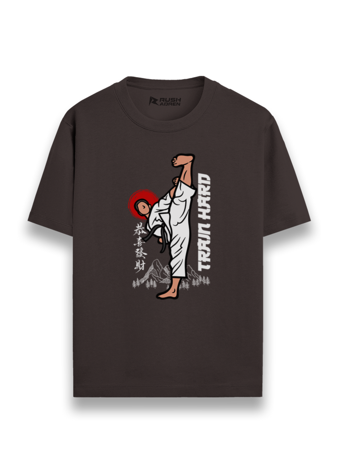 Train Hard Karate Graphic T-Shirt