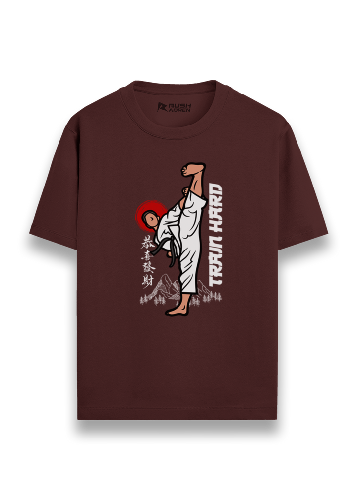 Train Hard Karate Graphic T-Shirt