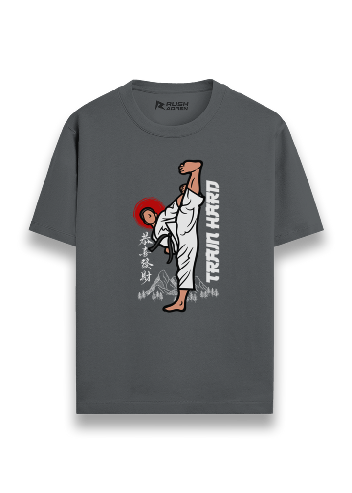 Train Hard Karate Graphic T-Shirt