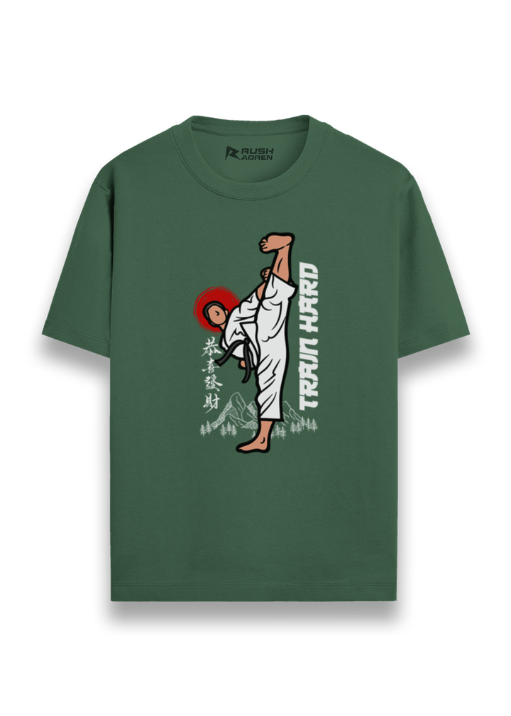 Train Hard Karate Graphic T-Shirt